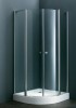 Shower room with pivot shower door