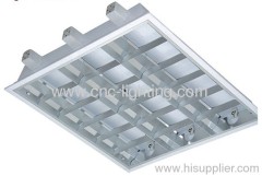 T8 recessed embeded fluorescent light fixture with reflector