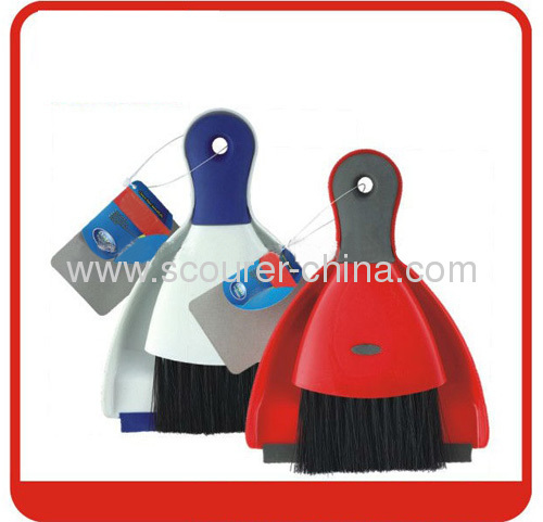 Mini dustpan&brush with TPR Squeegee Material