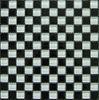 Classic White Black Crystal Glass Mosaic Tile For Kitchen Backsplash