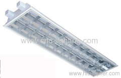 Fluorescent grille light fixture