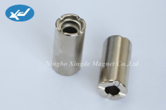 Cylinder permanent magnets for motor