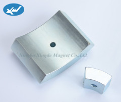 Good quality NdFeB segment magnets with countersunk