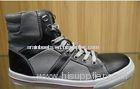Black / Gray Up Ankle Unisex Canvas Safety Shoes With Steel Cap