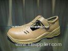 Leather Steel Safety Toe Work Shoes Soft Sponge With Mesh Lining