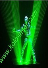 2W Green laser man system with handheld laser