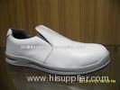 White Color Ankle Leather Safety Toe Work Shoes Wear-resistant