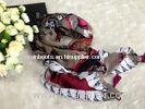 Lady Big Artificial Cotton Voile Scarves With Tower Pattern