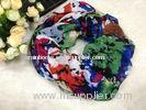 Mixed Color Women Cotton / Voile Scarves Neck Warmers Of Winter