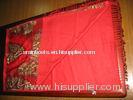 A-grade Fashion Ladies Red Printed Silk Pashmina Scarf Of Autumn
