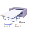 Thick Mattress 3 fold sofa bed mechanism