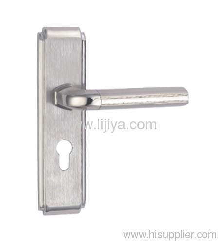stainless steel paddle handle lock/stainless steel plate door lock/stainless steel sliding door locks