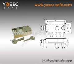 ATM Bank safe deposit box lock with right hand open