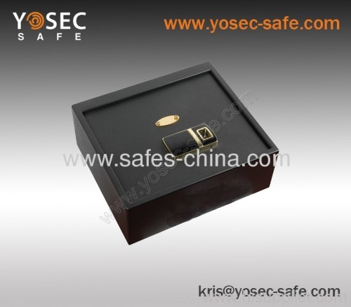 Furniture drawer safes with biometric locks