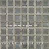 Transparent Glass Mosaic Tiles , Bathroom Border Tiles For Luxury Villas