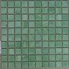 Pure Green Ceramic Mosaic Wall Tile, Ice Jade Look Glass Mosaic Tiles