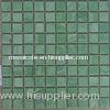 Pure Green Ceramic Mosaic Wall Tile, Ice Jade Look Glass Mosaic Tiles