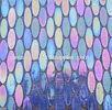 Ellipse Iridescent Glass Mosaic Tiles, Interior Exterior Glass Wall Tile