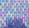 Ellipse Iridescent Glass Mosaic Tiles, Interior Exterior Glass Wall Tile