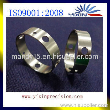 Professional cnc turning machined nickle plated brass ring parts