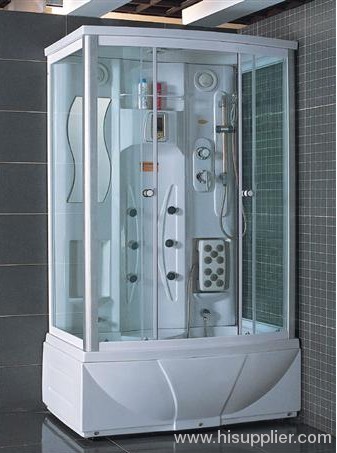 Front 4mm clear tempered glass Steam shower rooms