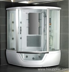 Touch screen computer panel steam shower cabins