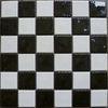 Black Mix White Blending Ceramic Mosaic Tiles , Mesh Dotted Furniture Tile