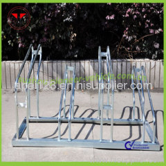 Higher and lower galvanized bike stand