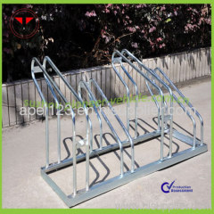 Higher and lower galvanized bike stand