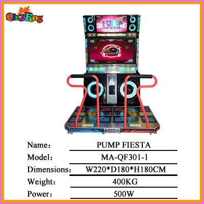 PUMP FIESTA,MA-QF301-1,2013 Attractive Electronic Arcade Music Dancing game machine