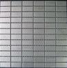 Brushed Metal Mosaic Tiles For Backsplash, Kitchen Stainless Steel Tiles