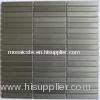 Brick Look Strip Metal Kitchen Wall Tiles, Stainless Steel Mosaic Tiles