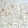 Natural Mother Of Pearl White Shell Mosaic Tile Backsplash 25x25mm