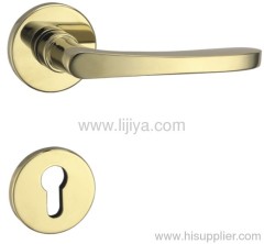 125mm Aluminum door handle with rosette