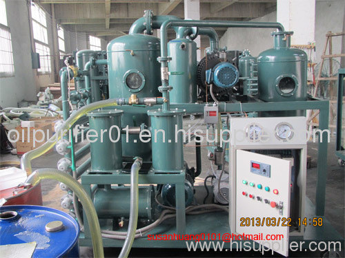 Insulating oil regeneration and oil purifier machine for maintainance power Transformer oil