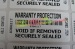 security asset tracing sticker