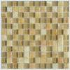 Marble Mix Stone Glass Mosaic Tile For Backsplash, Bathroom Wall 300x300mm