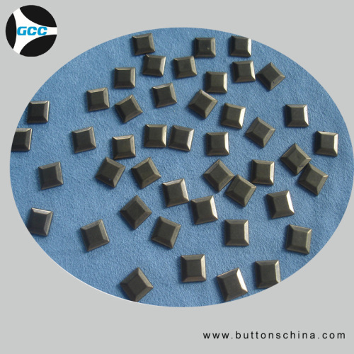 Square metal hot fix stud for T'shirt or garments