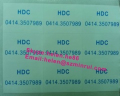 Custom self destructible vinyl sticker,ultra destructive security label
