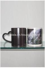 Sublimation Heart Handle Mug ( Full Black)