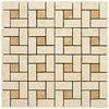 Natural Marble Stone Mosaic Tile For Bathroom Floor 10x10mm, 15x15mm