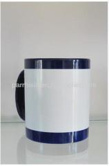 Sublimation Blue Flower Blank Mug