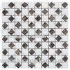 Decorative Square Granite Stone Mosaic Tile, Marble Natural Stone Mosaic Wall Tile