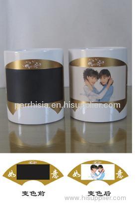 Sublimation color border-color changing mug