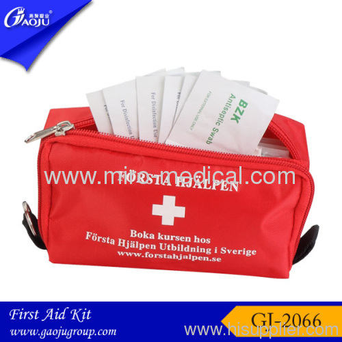 2012 Red travel first aid kit