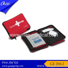 Red nylon material outdoor first aid kits