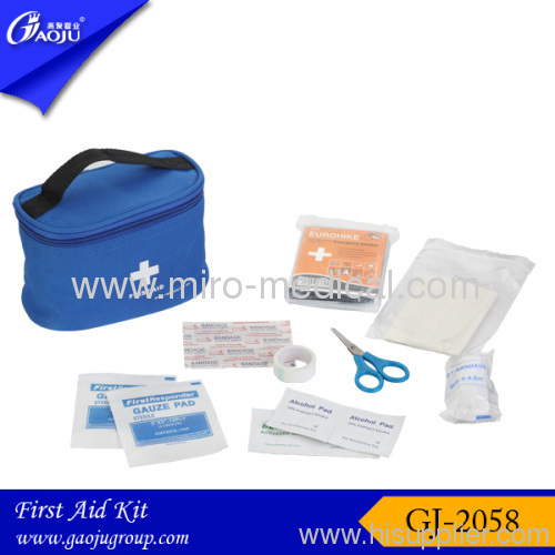New blue color of home first aid kit