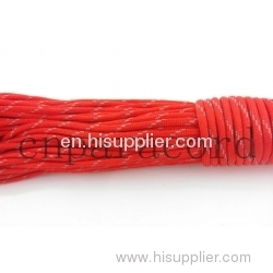 red reflection polyester 550 paracord customized color ok