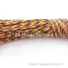 Orange and black camo 550 paracord 100ft