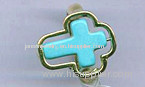 mental cross charm ring